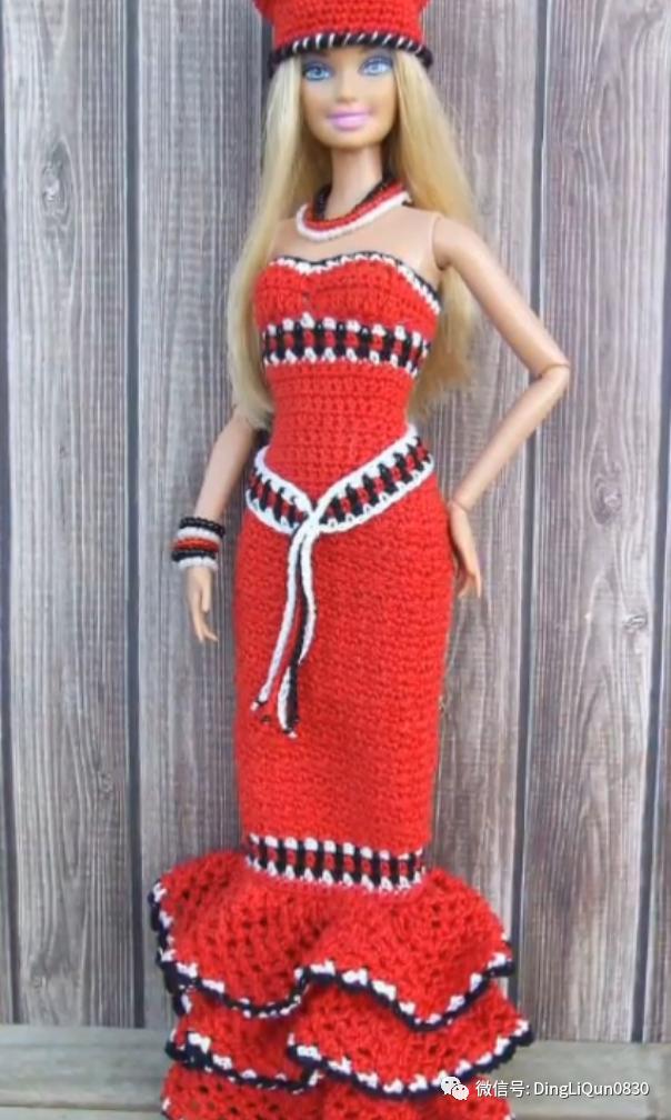 编织玩偶芭比娃娃公主裙（55款芭比娃娃的时尚服饰）(11)