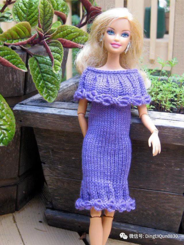 编织玩偶芭比娃娃公主裙（55款芭比娃娃的时尚服饰）(49)