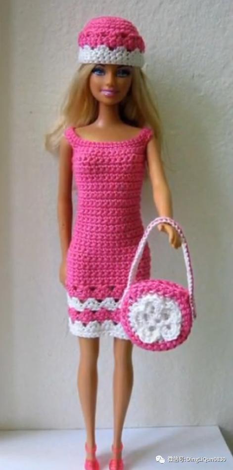 编织玩偶芭比娃娃公主裙（55款芭比娃娃的时尚服饰）(27)