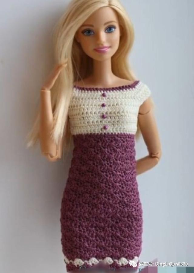 编织玩偶芭比娃娃公主裙（55款芭比娃娃的时尚服饰）(15)