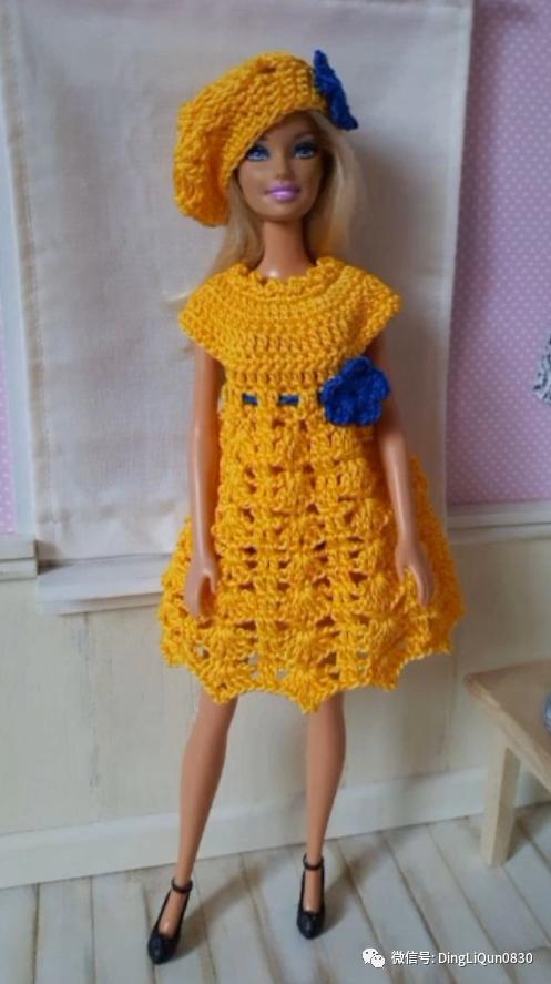 编织玩偶芭比娃娃公主裙（55款芭比娃娃的时尚服饰）(42)