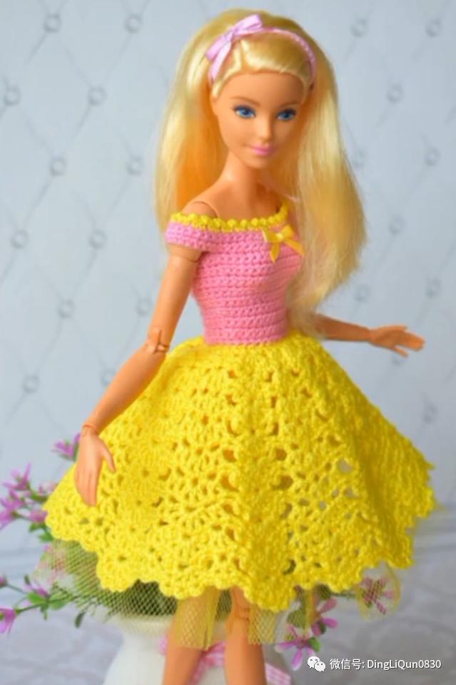 编织玩偶芭比娃娃公主裙（55款芭比娃娃的时尚服饰）(54)