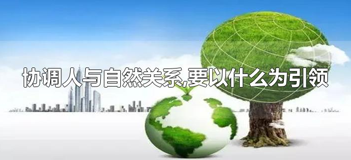 协调人与自然关系,要以什么为引y领
