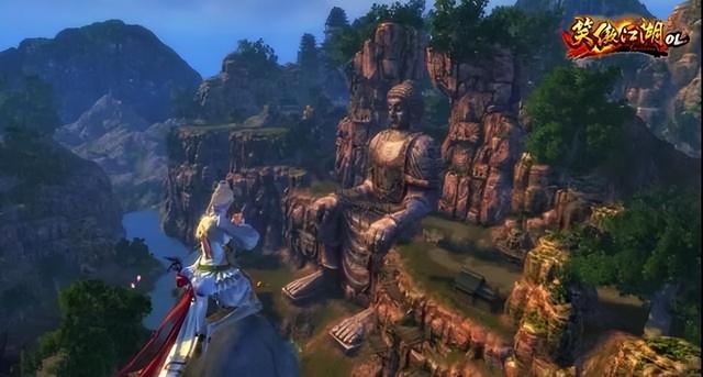 笑傲江湖ol经典服华山（盘点笑傲江湖OL中的绝世美景）(5)