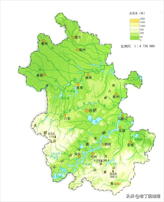 一看就懂的立体全国地形图（收藏漂亮简洁的省区地形地势高清地图）(13)