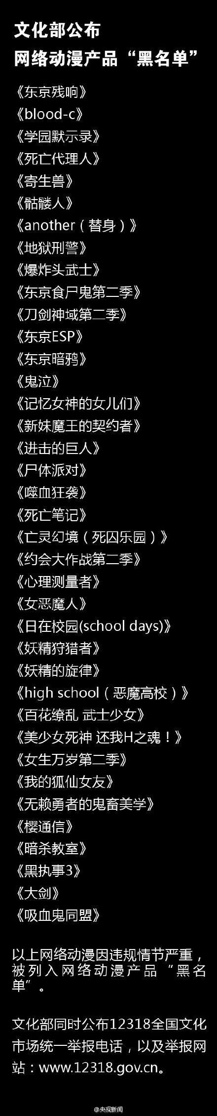 动漫封禁黑名单（文化部公布一批网络动漫）(2)