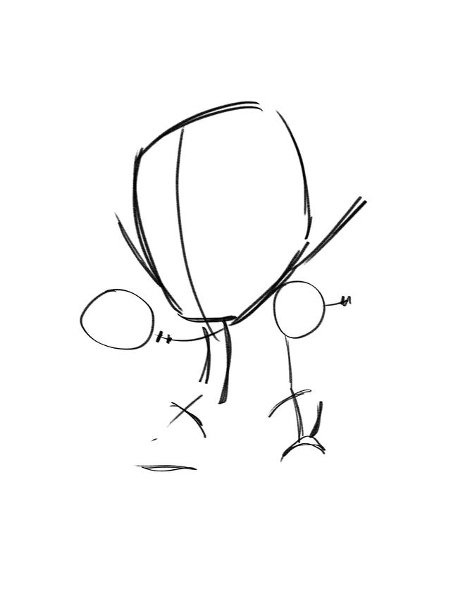 如何用马克笔来画钢铁侠全身（钢铁侠的卡通作画步骤来了）(3)