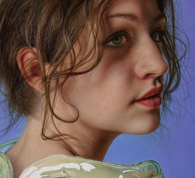 人像超写实油画(精美绝伦的当代超写实人体油画)(6)