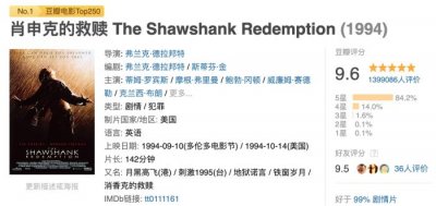 ​全球电影排行榜前十名（全世界公认最好的十部电影）