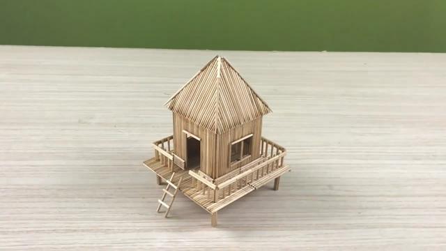 自制简易小木屋教程（迷你木屋的制作过程）(3)