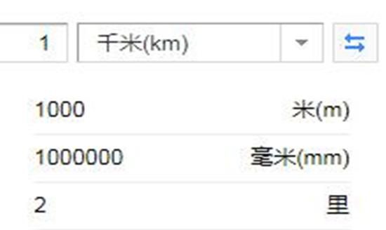 一公里是多少千米