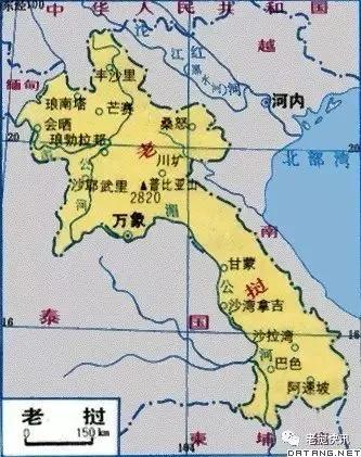 老挝在中国的什么位置(老挝挨着中国哪个城市)