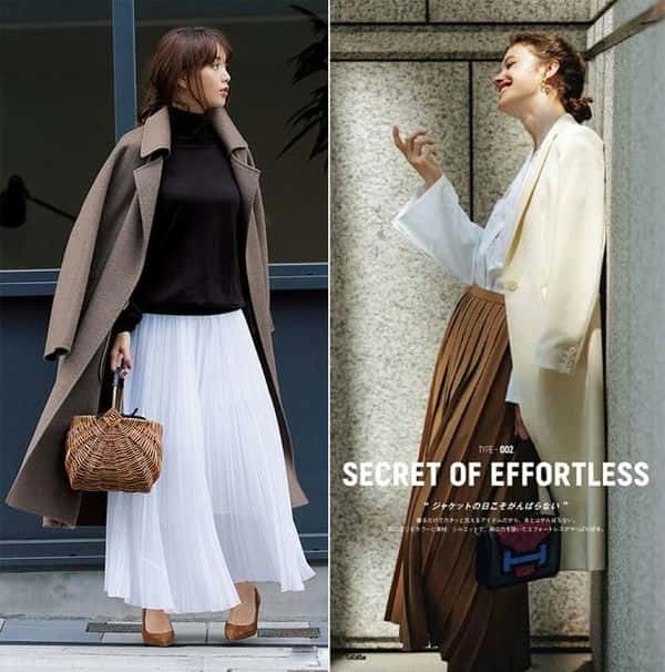 短款百褶裙的10种搭配方法冬季(百褶裙搭配什么上衣)