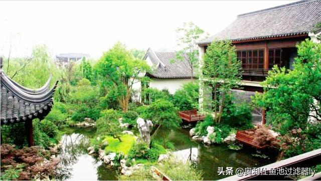 庭院三角形鱼池设计（38个庭院池塘设计案例）(1)