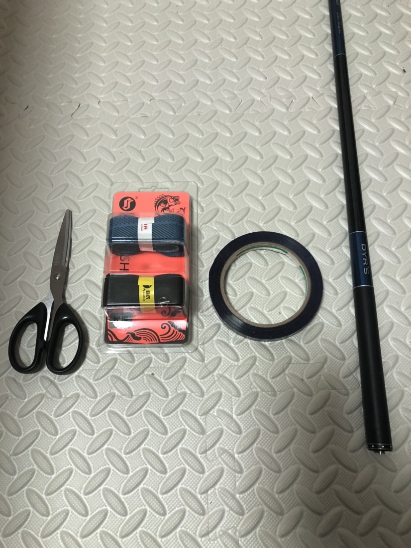 鱼竿吸汗带缠绕演示（吸汗带怎么缠鱼竿教程）