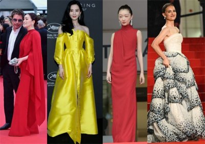 ​戛纳电影节2023红毯，有的摔倒，有的胸前藏血包，有的拄拐走红毯