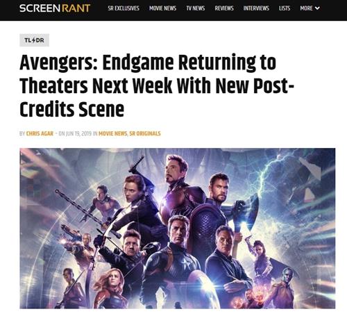 Screen Rant网站报道截图