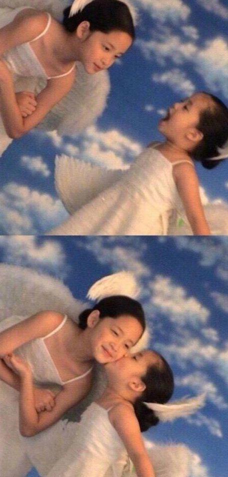 欧阳娜娜童年照曝光，小时候就是美人坯子