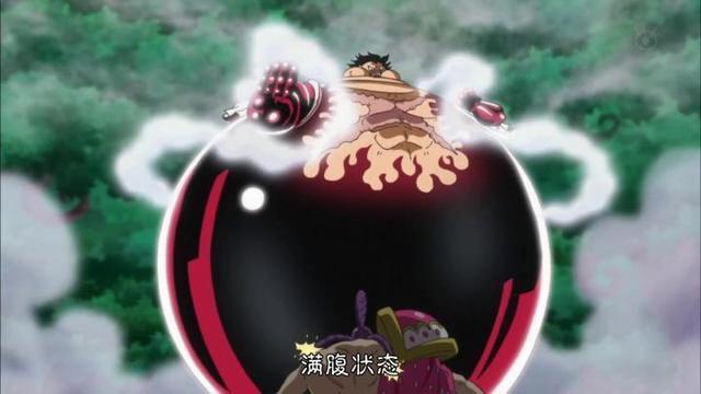 海贼王，路飞被逼着用了吃这个绝招，可无法下咽，但吃他却吃撑了