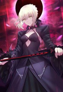 ​黑化saber挺性感的就是大电影只出现了几秒