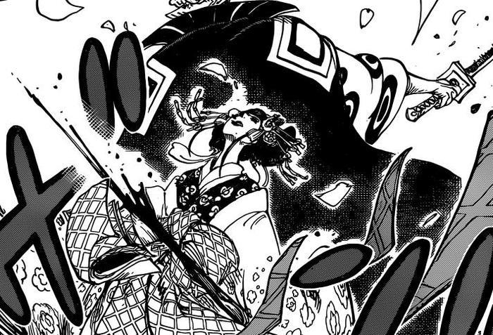 海贼王934话:小紫是血血果实,拥有双重身份,狂死郎等待锲机