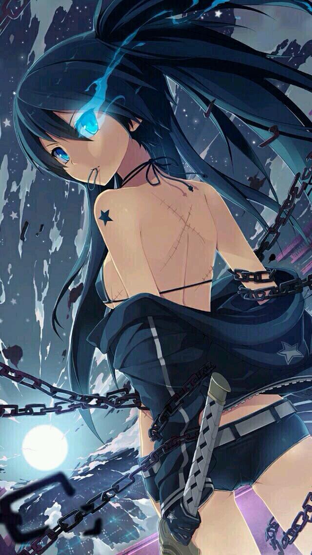 动漫二次元暗黑系美少女壁纸—天暗下来,你就是光