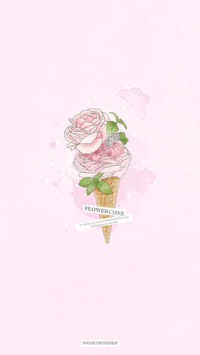 超清新简约的少女心手机壁纸，真的好适合喜欢粉色系的小女生