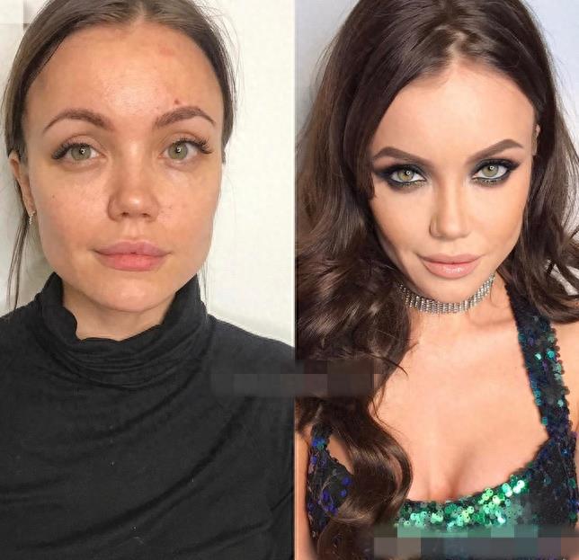 绝对没有PS！10张化妆前后惊人落差对比照