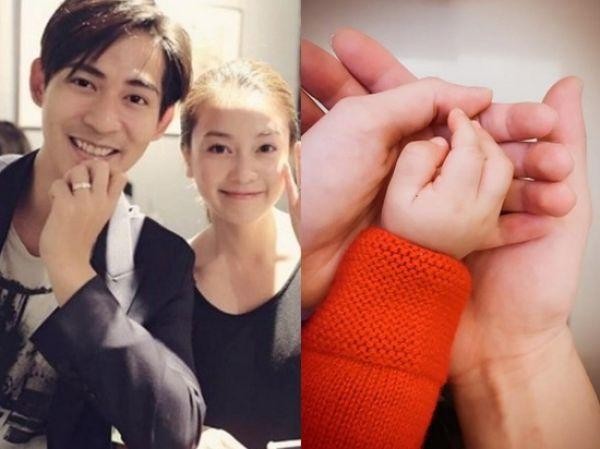 周渝民一家三口首次同框，仔仔推婴儿车揽着娇妻画面温馨