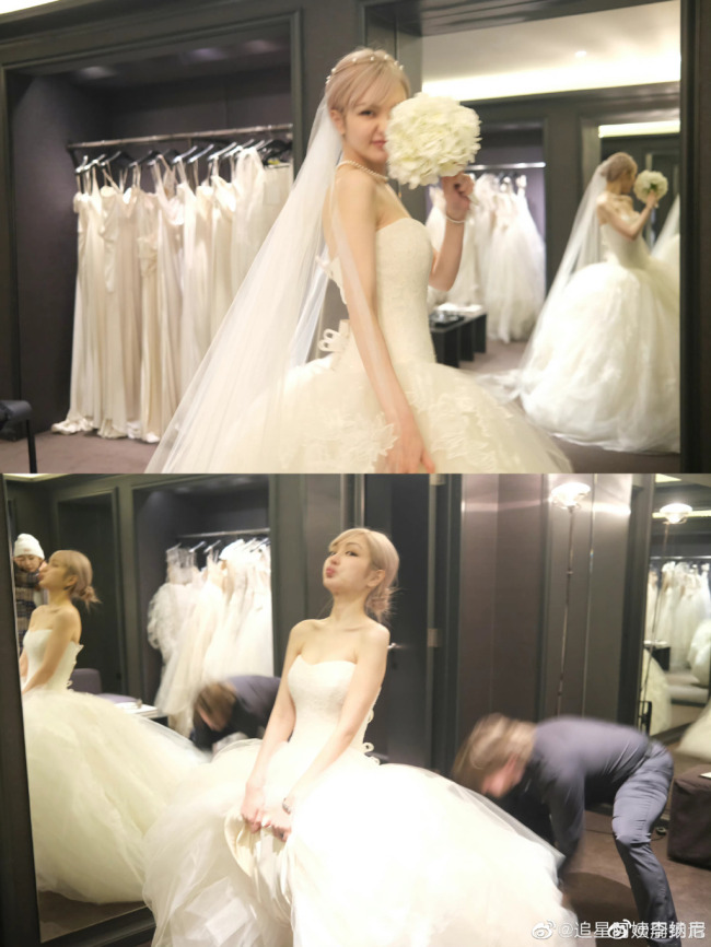 周扬青晒婚纱照 姐姐杀我 