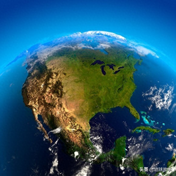 65张地球表面三维模拟地形图或灯光图，以及图解