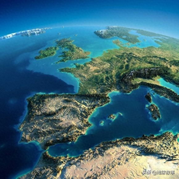 65张地球表面三维模拟地形图或灯光图，以及图解