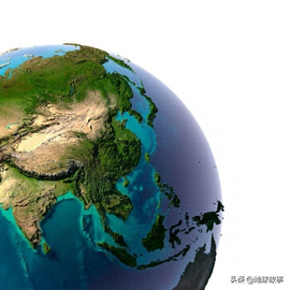 65张地球表面三维模拟地形图或灯光图，以及图解
