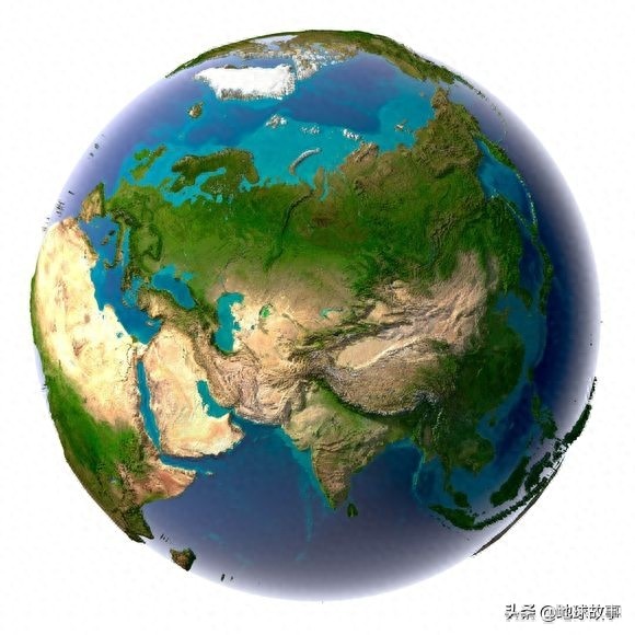 65张地球表面三维模拟地形图或灯光图，以及图解