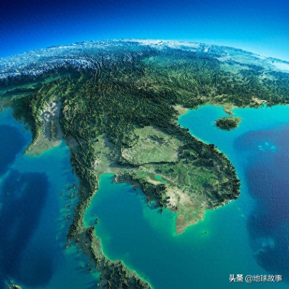 65张地球表面三维模拟地形图或灯光图，以及图解