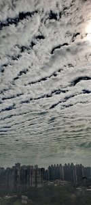 ​五月二十八号，清晨与傍晚在成都拍摄的地震云