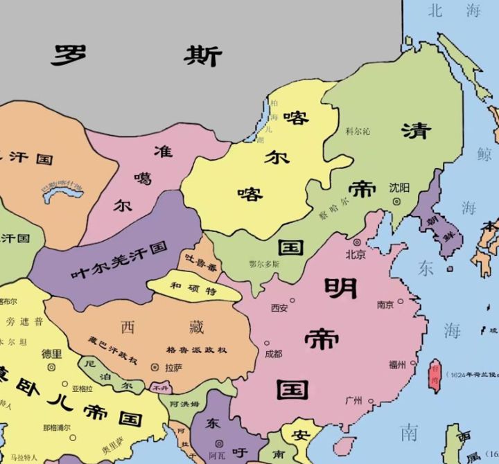 中国历代疆域地图（清朝296年疆域变化地图）