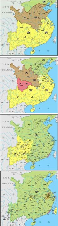中国历代疆域地图（清朝296年疆域变化地图）