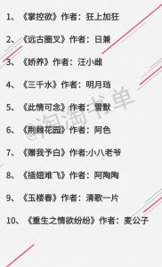 ​65本有肉有剧情的小说推荐，总有一本是你喜欢的！附个别书评