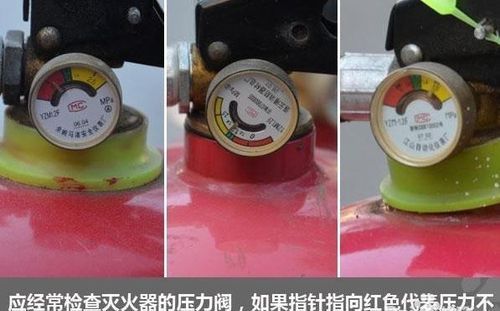 灭火器压力表指针在什么位置正常