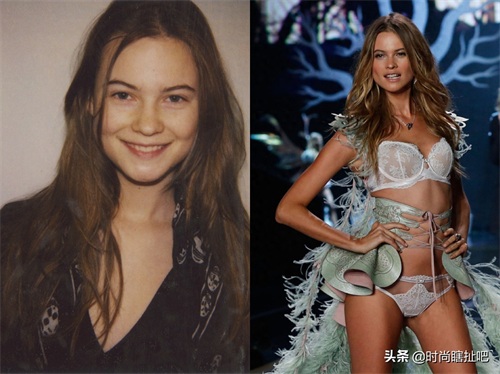维密天使16岁素颜照片大曝光，丑小鸭变身性感女神，对比太惊人